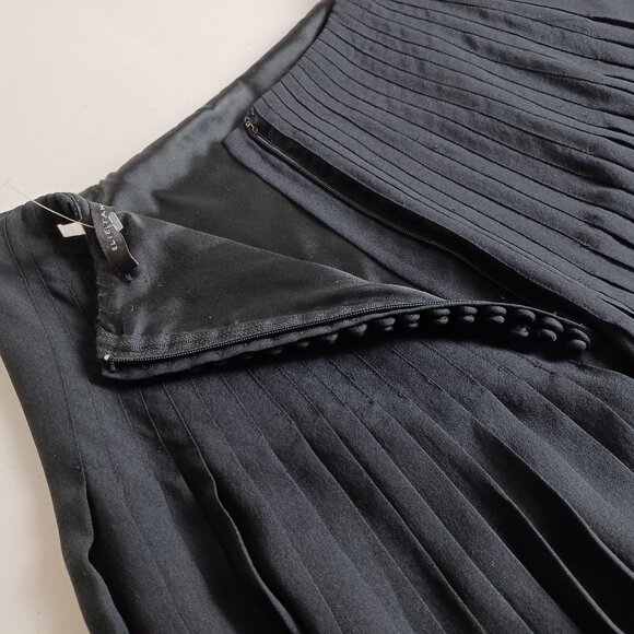 Elie Tahari Pleated Silk Skirt - Picture 9 of 15